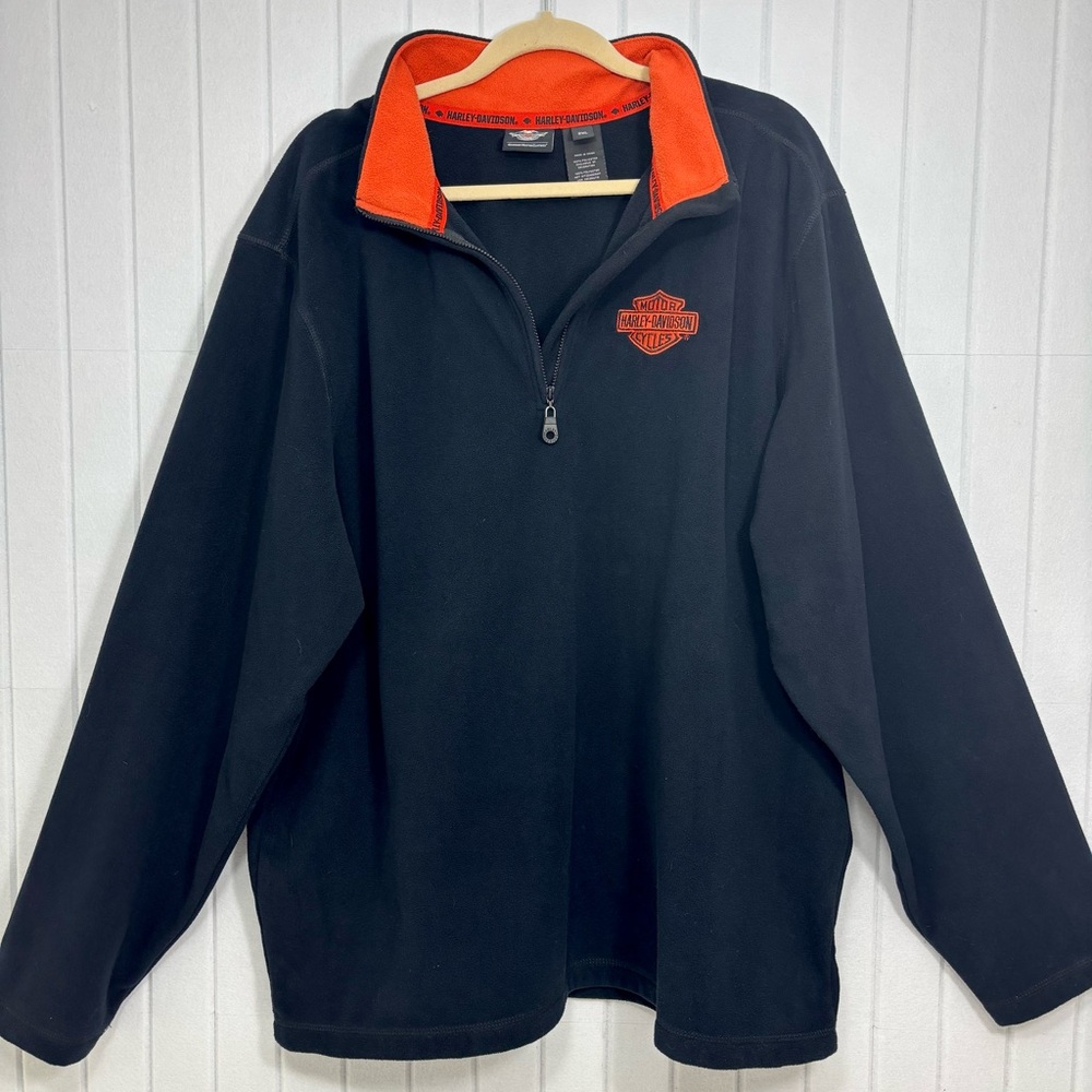 Harley-Davidson Black Fleece with‎ Orange Logo size 2XL